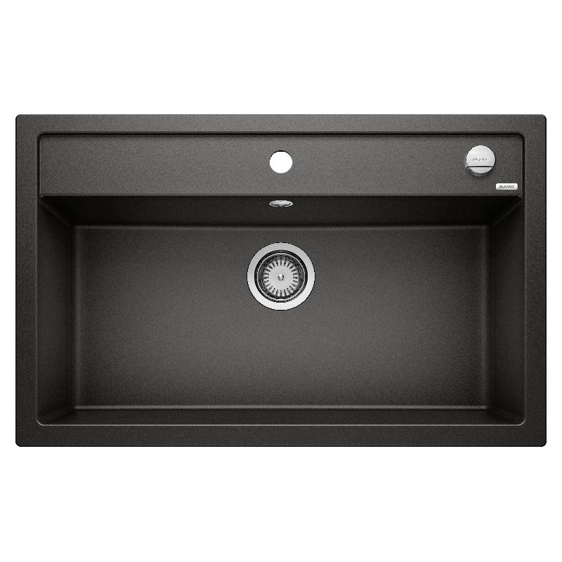 1525877 Blanco | Évier à une cuve DALAGO 8 1525877 finition noire, 81,5 x 51 cm - À poser