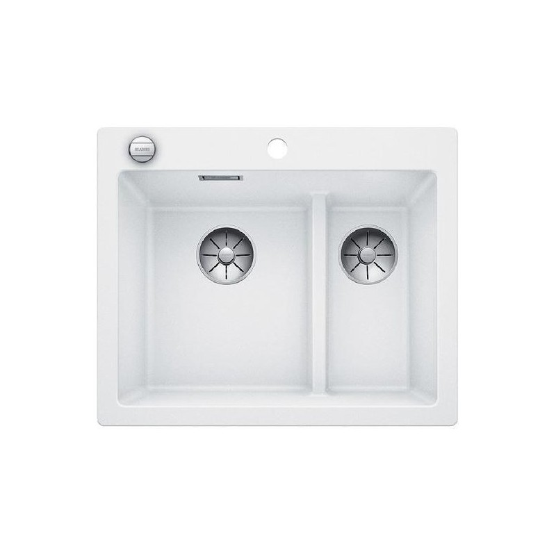 1521693 Blanco Sink single bowl left with basin PLEON 6 Split 1521693 white finish 61.5x51 cm - Above-counter