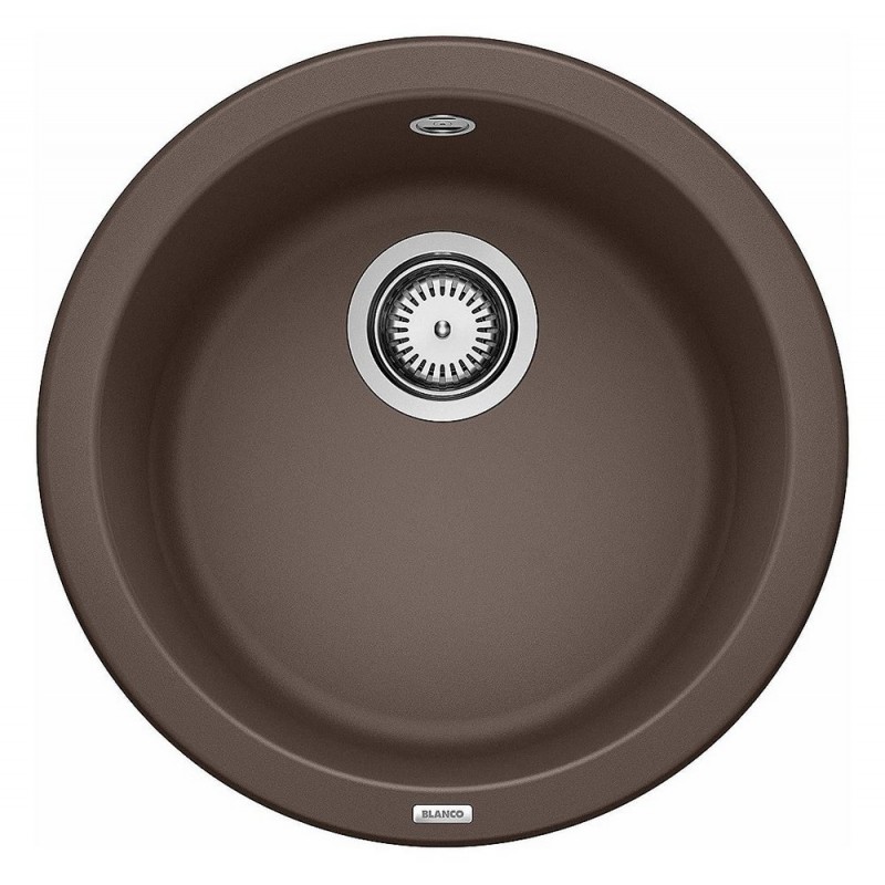 1515028 Évier rond à une cuve Blanco BLANCORONDO 1515028, finition café, Ø45 cm - À poser