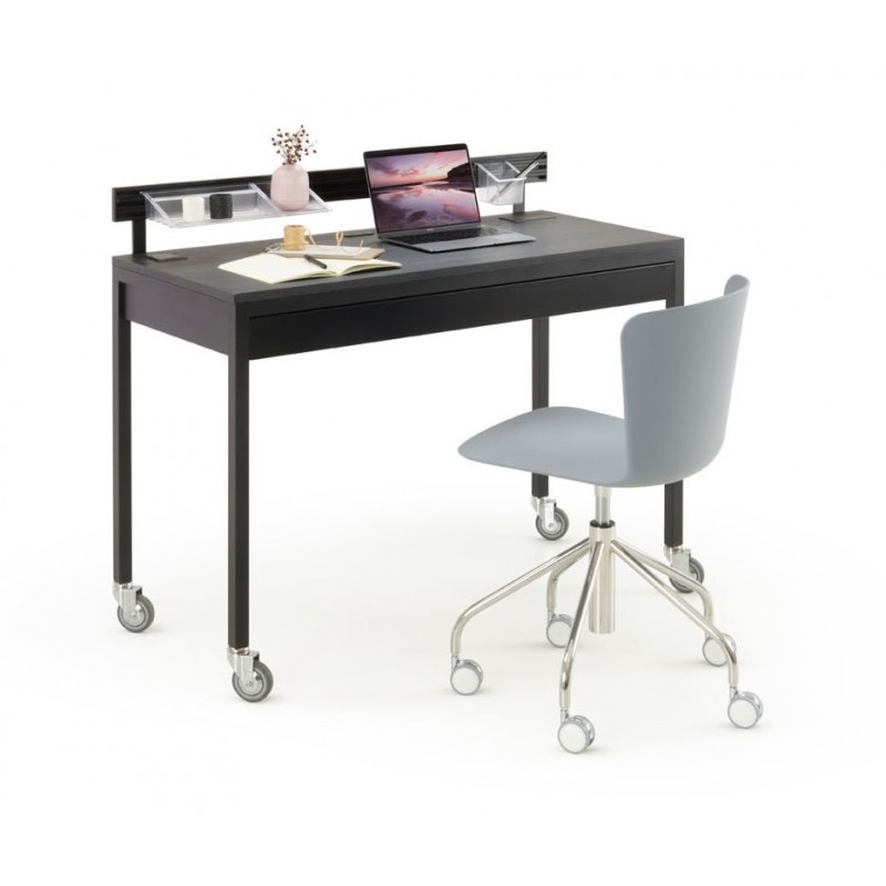 A 113 PLATONE 92cm X.ABITAre Writing desk with drawer Platone art. A113 with metal structure and top of your choice 92x50 cm