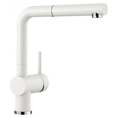 PRONTA CONSEGNA - Blanco | Miscelatore monocomando con doccetta estraibile LINUS-S 1516692 finitura bianco - PROMOZIONE ATTIVA FINO AL 10/09