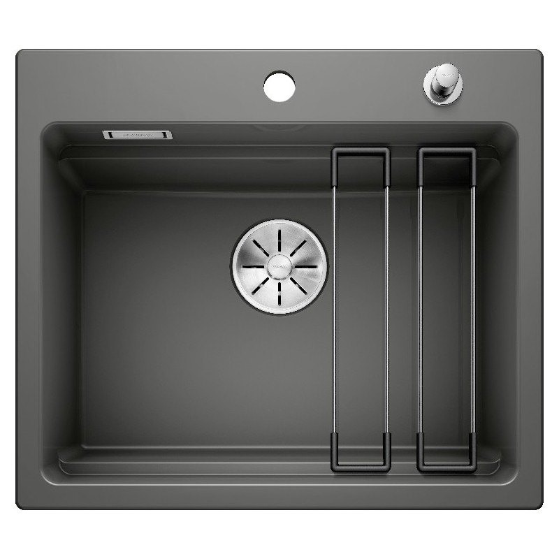 1525161 Blanco ETAGON 6 1525161 single bowl sink in basalt ceramic, 58.4x51 cm - Above-counter