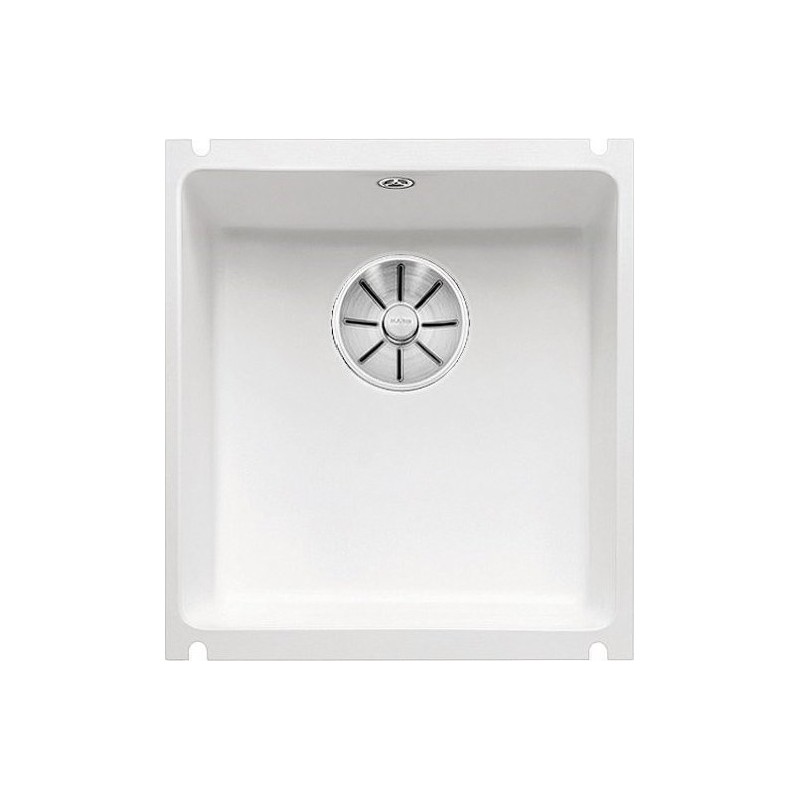 1516042 Blanco Single sink SUBLINE 375-U 1516042 in white ceramic 41.4x45.6 cm - Undermount
