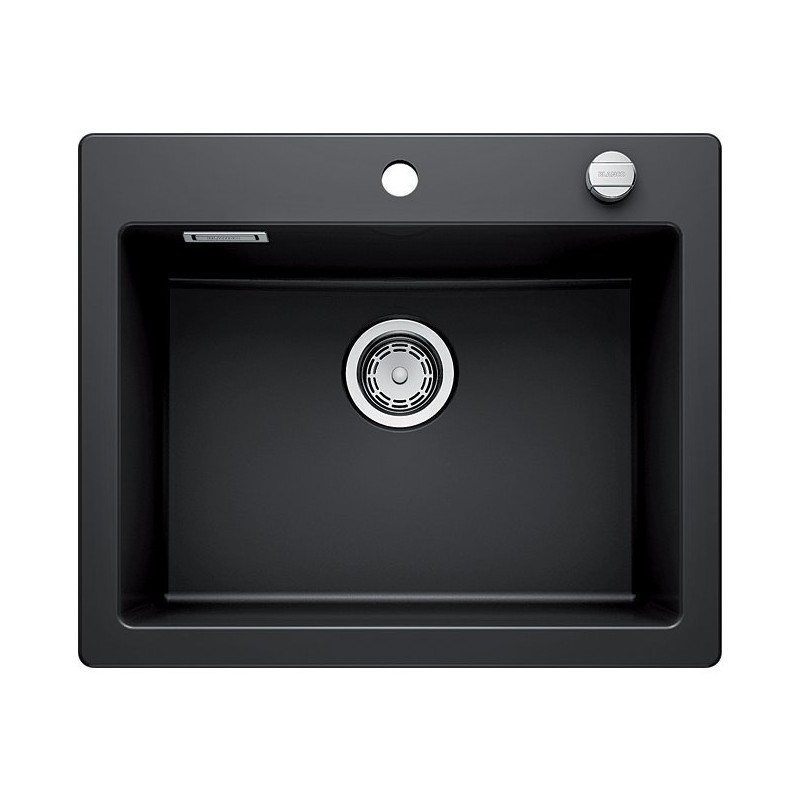 1520929 Blanco Lavello una vasca PALONA 6 1520929 in ceramica nero da 61.5x51 cm - Sopratop