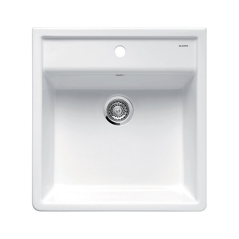 1514486 Évier à une cuve en céramique blanche Blanco PANOR 6 1514486, 59,8 x 63 cm - À poser