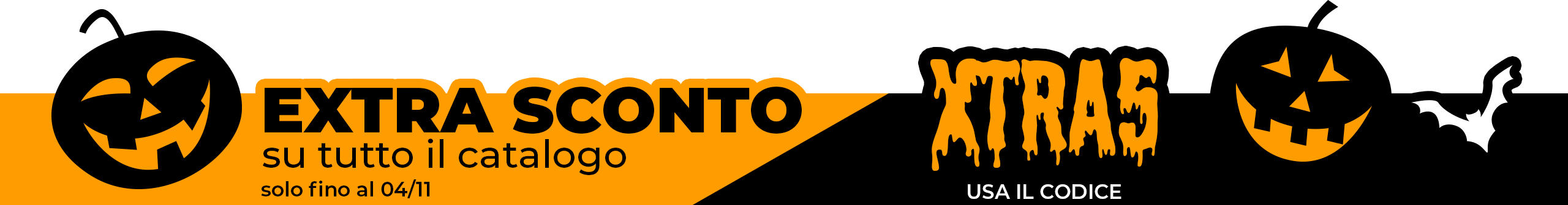 Extra Sconto Halloween - Codice XTRA5